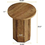 Table d'appoint ronde Lantine, Table d'appoint circulaire industrielle