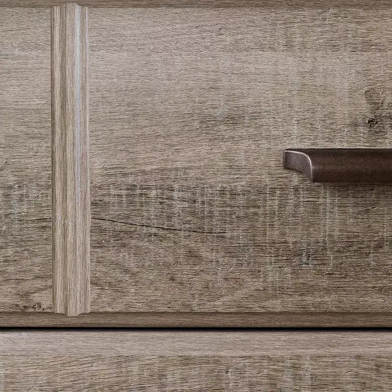 Commode horizontale HomeStock de 5,25 po H en aggloméré avec 8 tiroirs au fini brun