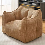 Fauteuils canapés avec mousse haute résilience pour salons et chambres, canapés paresseux carrés confortables, canapés pour adultes pour jouer, lire et regarder la télévision