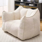 Fauteuils canapés avec mousse haute résilience pour salons et chambres, canapés paresseux carrés confortables, canapés pour adultes pour jouer, lire et regarder la télévision