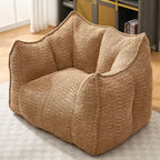 Fauteuils canapés avec mousse haute résilience pour salons et chambres, canapés paresseux carrés confortables, canapés pour adultes pour jouer, lire et regarder la télévision