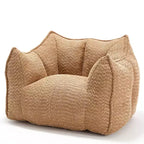 Fauteuils canapés avec mousse haute résilience pour salons et chambres, canapés paresseux carrés confortables, canapés pour adultes pour jouer, lire et regarder la télévision