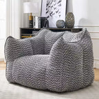 Fauteuils canapés avec mousse haute résilience pour salons et chambres, canapés paresseux carrés confortables, canapés pour adultes pour jouer, lire et regarder la télévision