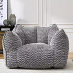Fauteuils canapés avec mousse haute résilience pour salons et chambres, canapés paresseux carrés confortables, canapés pour adultes pour jouer, lire et regarder la télévision