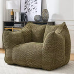 Fauteuils canapés avec mousse haute résilience pour salons et chambres, canapés paresseux carrés confortables, canapés pour adultes pour jouer, lire et regarder la télévision