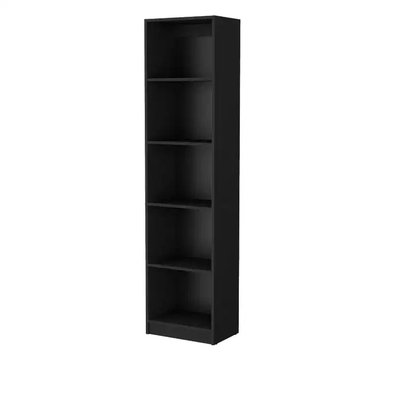 HomeRoots 70 Bibliothèque à cinq niveaux en bois noir