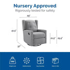 Fauteuil à bascule, pivotant et inclinable 4-en-1 Mikayla de Baby Relax