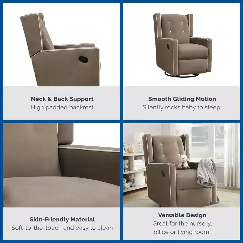 Fauteuil à bascule, pivotant et inclinable 4-en-1 Mikayla de Baby Relax