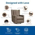 Fauteuil à bascule, pivotant et inclinable 4-en-1 Mikayla de Baby Relax