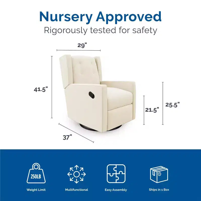 Fauteuil à bascule, pivotant et inclinable 4-en-1 Mikayla de Baby Relax