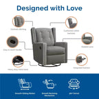 Fauteuil à bascule, pivotant et inclinable 4-en-1 Mikayla de Baby Relax