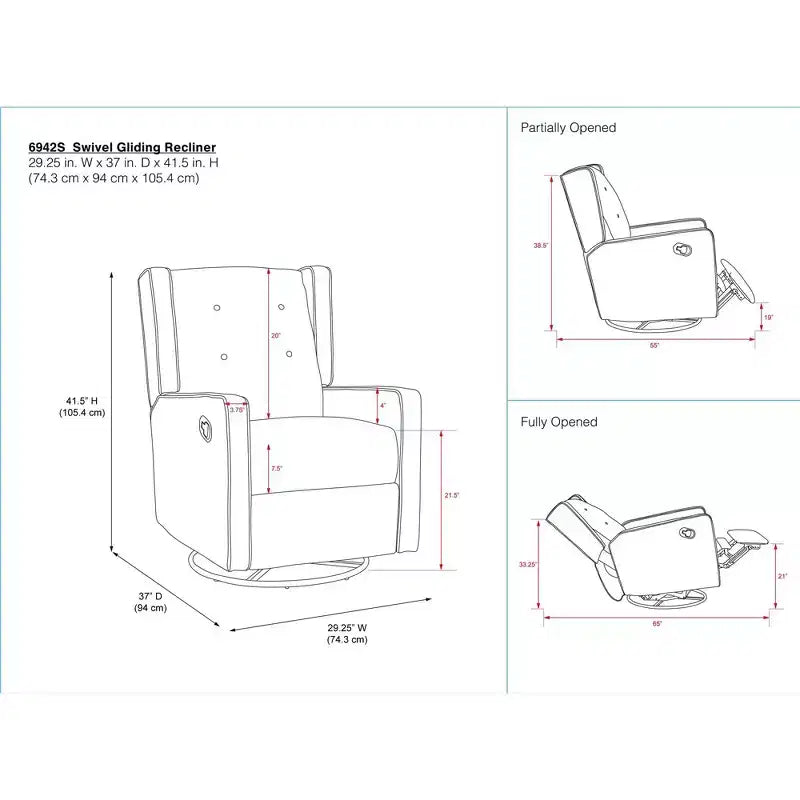 Fauteuil à bascule, pivotant et inclinable 4-en-1 Mikayla de Baby Relax