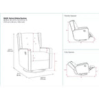 Fauteuil à bascule, pivotant et inclinable 4-en-1 Mikayla de Baby Relax