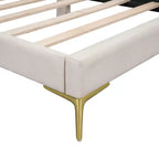 Lit de repos double Whisen rembourré avec tête de lit et accoudoir