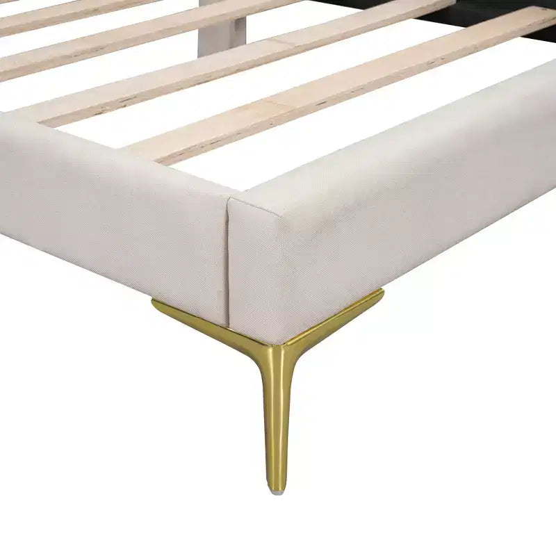 Lit de repos double Whisen rembourré avec tête de lit et accoudoir