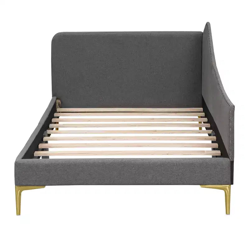 Lit de repos double Whisen rembourré avec tête de lit et accoudoir