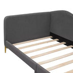 Lit de repos double Whisen rembourré avec tête de lit et accoudoir