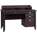 HomeStock Bureau d'ordinateur en bois noir de 92,1 cm de haut avec tiroir universel