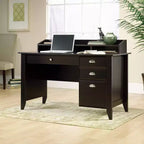 HomeStock Bureau d'ordinateur en bois noir de 92,1 cm de haut avec tiroir universel