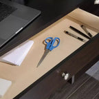 HomeStock Bureau d'ordinateur en bois noir de 92,1 cm de haut avec tiroir universel