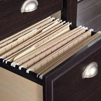 HomeStock Bureau d'ordinateur en bois noir de 92,1 cm de haut avec tiroir universel