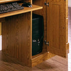Bureaux de direction HomeStock en bois marron de 57,25 po de hauteur avec tiroir polyvalent