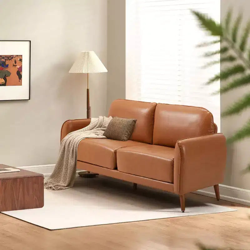 EROMMY Canapé 2 places en PU 65, canapé rembourré avec assise profonde confortable, canapé deux places confortable et élégant, canapé élégant pour appartements, studios