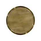 Table d'appoint Royal Hampton de 22 pouces avec base pilier vintage élégante et plateau rond