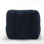 Pouf GDFStudio Toby moderne en velours avec ottoman