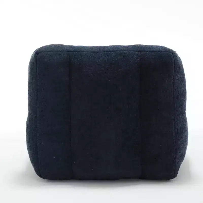 Pouf GDFStudio Toby moderne en velours avec ottoman