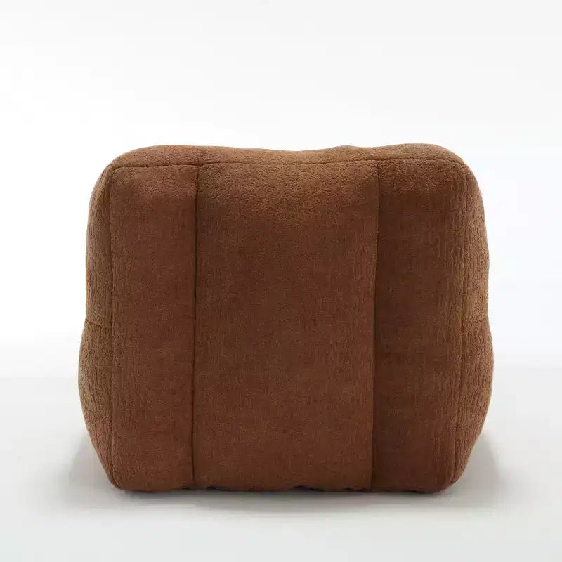 Pouf GDFStudio Toby moderne en velours avec ottoman