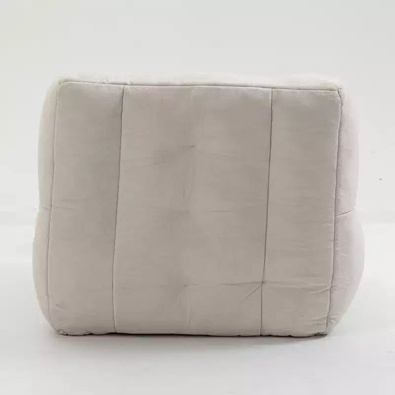 Pouf GDFStudio Toby moderne en velours avec ottoman