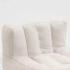 Pouf GDFStudio Toby moderne en velours avec ottoman