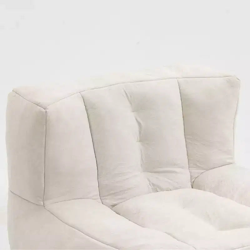 Pouf GDFStudio Toby moderne en velours avec ottoman