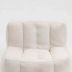 Pouf GDFStudio Toby moderne en velours avec ottoman