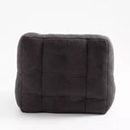 Pouf GDFStudio Toby moderne en velours avec ottoman