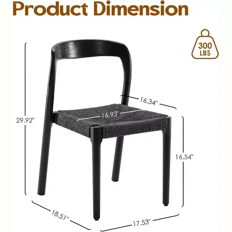 Pexfix Lot de 4 Chaises de Salle à Manger Empilables en Bois