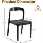 Pexfix Lot de 4 Chaises de Salle à Manger Empilables en Bois