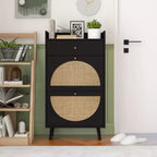 Commode de chambre Okak de style Mid-Century à 5 tiroirs, armoire de rangement d'appoint, commode pour chambre/salon/entrée/bureau