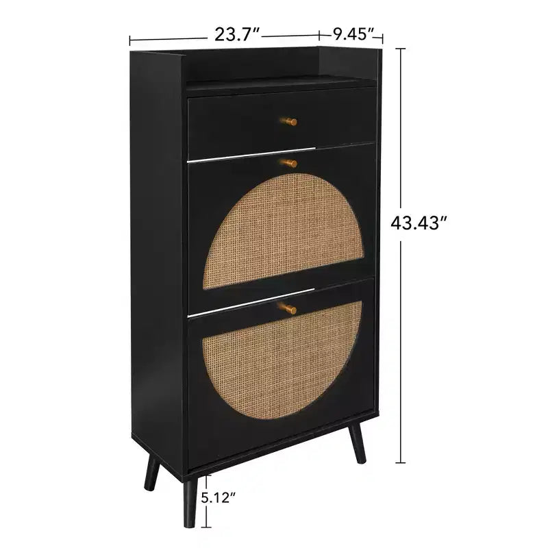 Commode de chambre Okak de style Mid-Century à 5 tiroirs, armoire de rangement d'appoint, commode pour chambre/salon/entrée/bureau