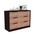 Commode de chambre à 3 tiroirs Okak Modern Design avec pieds épingle en métal, armoire de rangement en bois, commode pour chambre à coucher, entrée