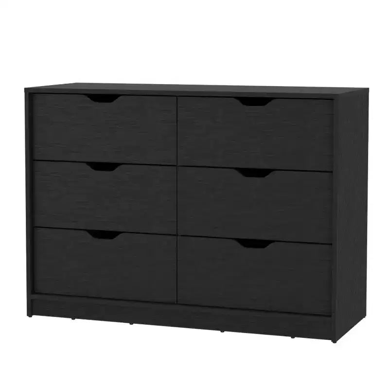 Commode de chambre à 3 tiroirs Okak Modern Design avec pieds épingle en métal, armoire de rangement en bois, commode pour chambre à coucher, entrée
