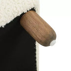 Okak Banc ottoman rembourré confortable avec pieds en bois, repose-pieds rectangulaire extra long pour chambre, entrée, couloir