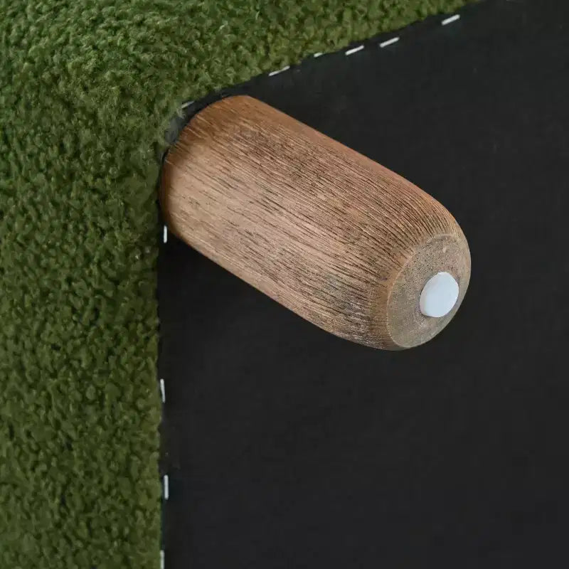 Okak Banc ottoman rembourré confortable avec pieds en bois, repose-pieds rectangulaire extra long pour chambre, entrée, couloir