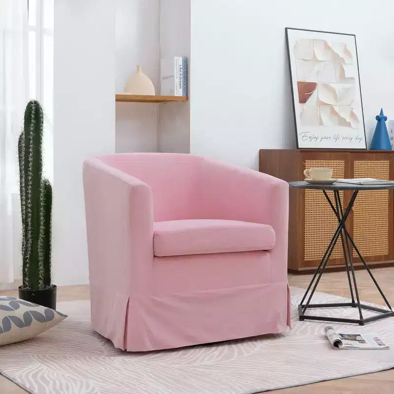 Fauteuil pivotant moderne Okak 27.36 avec accoudoirs, base épaisse, fauteuil confortable pour salon et chambre