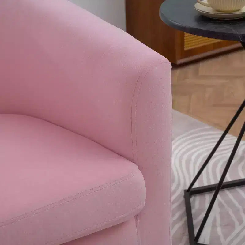 Fauteuil pivotant moderne Okak 27.36 avec accoudoirs, base épaisse, fauteuil confortable pour salon et chambre