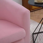 Fauteuil pivotant moderne Okak 27.36 avec accoudoirs, base épaisse, fauteuil confortable pour salon et chambre
