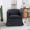 Fauteuil pivotant moderne Okak 27.36 avec accoudoirs, base épaisse, fauteuil confortable pour salon et chambre