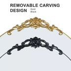 MAYEERTY Miroir pleine longueur avec support, cadre en aluminium à bord fin, à angle droit, arqué, noir, 64,17x21,26x0,79 pouces
