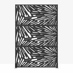 MAYEERTY 72x47 Écran d'intimité extérieur noir, lot de 3 séparateurs pliants naturels pour la cour et le jardin